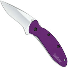 Kershaw Scallion Taschenmesser – Schwarzer Griff, Kombiklinge, SpeedSafe, 8,2 Cm Geschlossen
