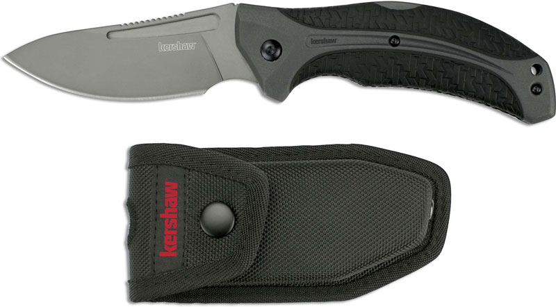 Kershaw LoneRock Folding Gut Hook Knife, 3.5” Stainless Steel Blade 