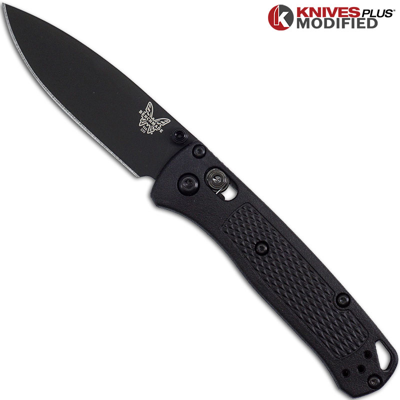 MODIFIED Benchmade Mini Bugout Blackout 533BK1 Knife Black Blade