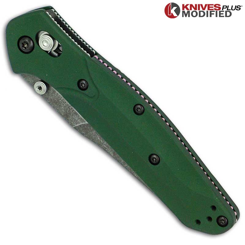 MODIFIED Benchmade 940 Osborne Knife Acid Stonewashed Aluminum Handle