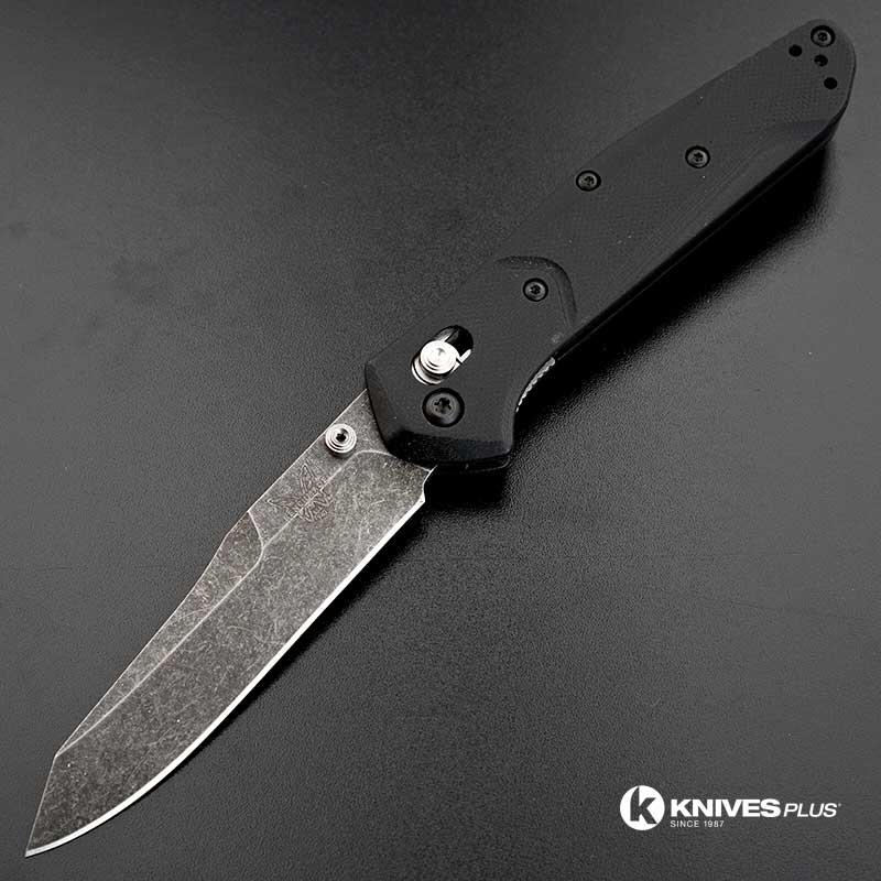 MODIFIED Benchmade 9402 Osborne Knife Acid Stonewash G10 Handle