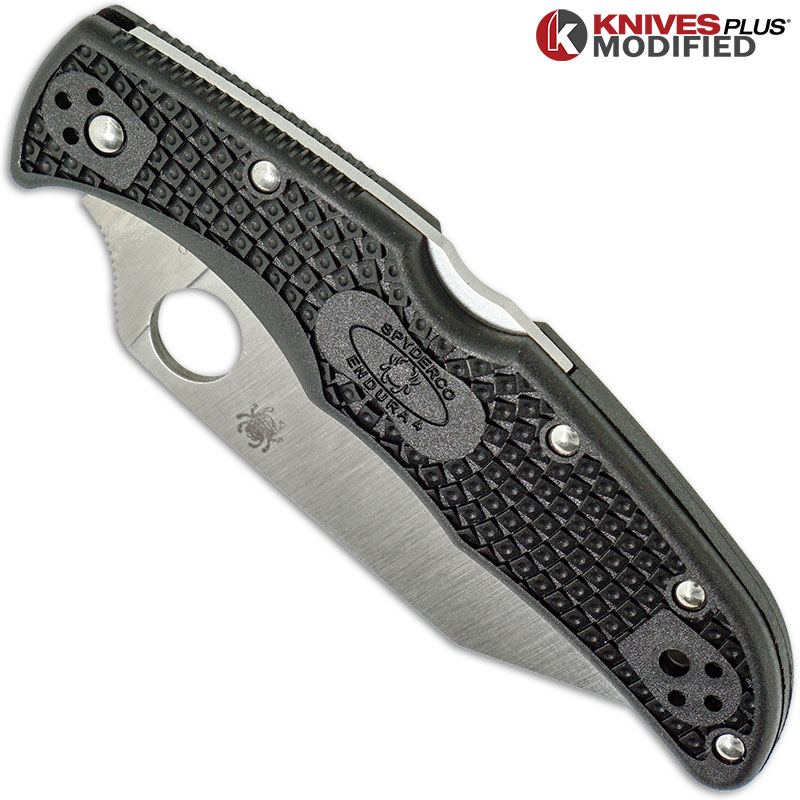 MODIFIED Spyderco Endura 4 Wharncliffe Regrind Satin Blade