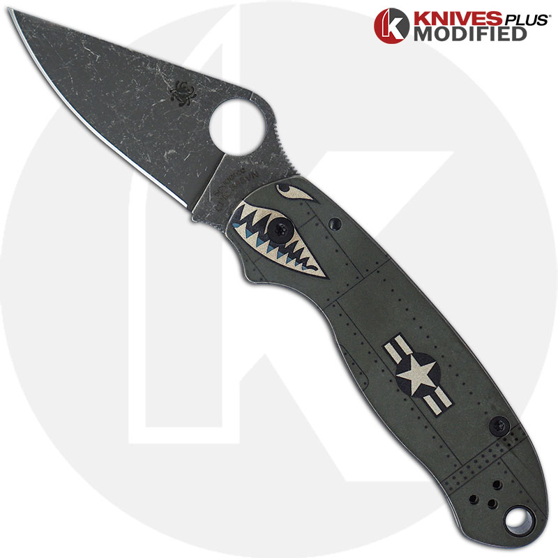 Spyderco PM3 – Leaf Scroll – Laser Engraved Titanium Knife Scales –  Paramilitary 3 – EDC Gear – Knife & Hardware Optional – DNA LASERING