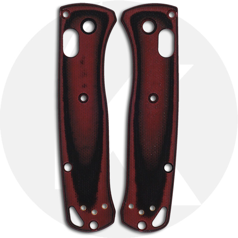 Knife Scales - G10 Red & Black - 4 x 1 1/2 x 1/4 — WoodWorld of