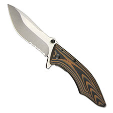 Outdoor Edge Conquer Knife, Medium Part Serrated, OE-CQ30S