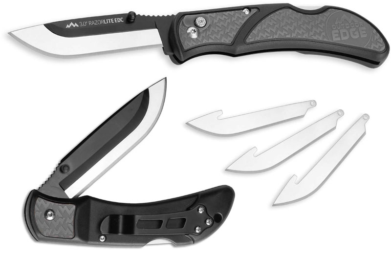 Outdoor Edge Razor Lite EDC 3.0 Replaceable Blade Knife Gray