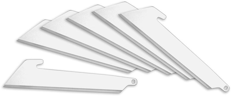 Outdoor Edge RazorSafe Replacement Blades - 3 Inch Utility - Set of 6 ...