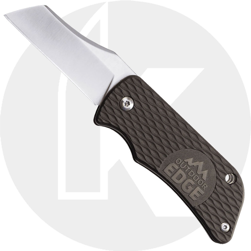 Outdoor Edge Swinky Knife - Wharncliffe Blade / Bottle Opener - Black Grivory Handle - SKK-10C