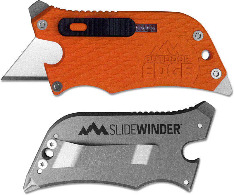 Outdoor Edge SlideWinder Compact 4 Function Utility Knife Multi Tool