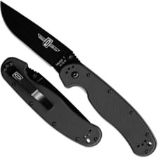 Ontario Knives Ontario RAT Model 1 Knife, Black Blade, QN-8846