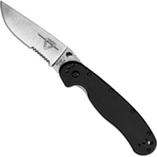 Ontario Knives Ontario RAT Model 1 Knife, Part Serrated, QN-8849