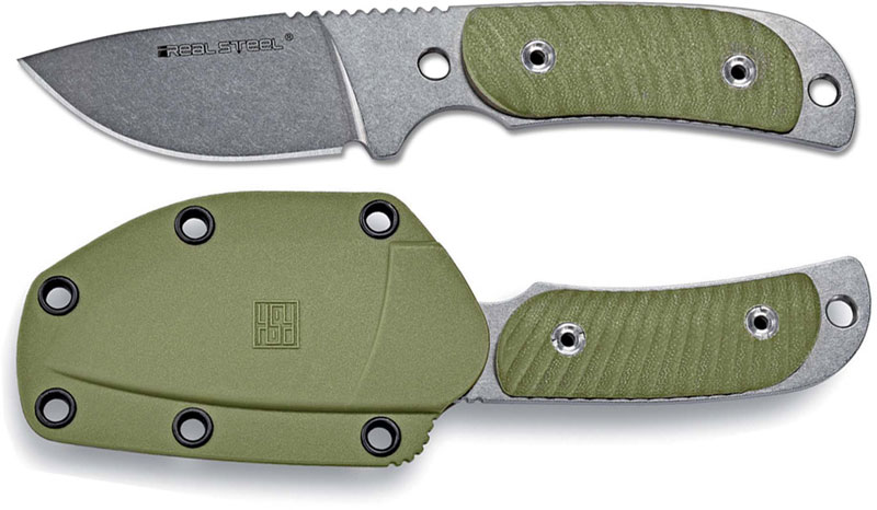 Real Steel Hunter 165 Knife, Green G10, RS-3533