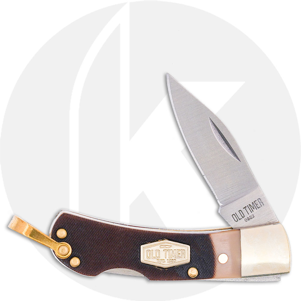 Old Timer Small Lockback 1181049 Knife - Saw Cut Delrin - 1OT