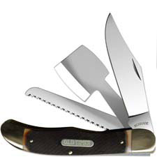 Old Timer Knives Folding Hunter with Hatchet Old Timer Knife, SC-220OT