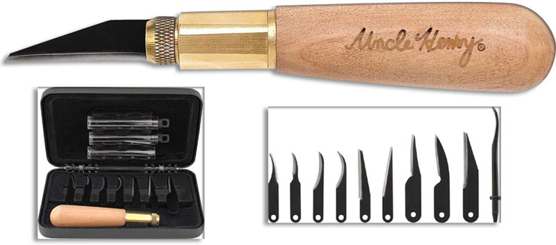 Schrade Uncle Henry Deluxe Wood Carving Kit - Smoky Mountain Knife Works