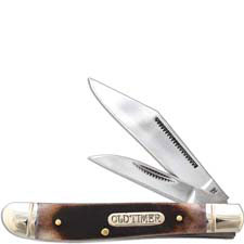 Dog Leg Jack Old Timer Knife, Saw Cut Bone, SC-72OTB