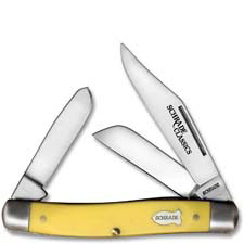 Old Timer Knives Senior Stockman Old Timer Knife, Yellow, SC-8OTY