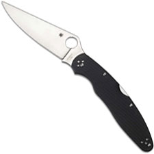 Spyderco Police 4 G10 C07GP4 - K390 Blade - Black G10 - Discontinued Item - Serial Numbered - BNIB