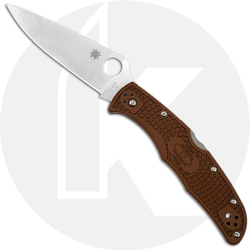 Spyderco Knives Spyderco Endura 4 Lightweight, Brown, SP-C10FPBN