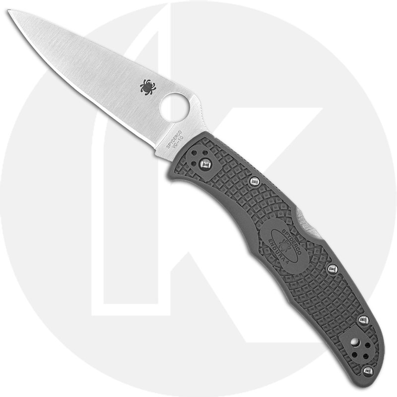 Spyderco Knives Spyderco Endura 4 Lightweight, Gray, SP-C10FPGY