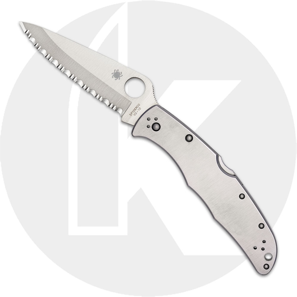 Spyderco Knives Spyderco Endura 4 SS Knife, Serrated, SP-C10S
