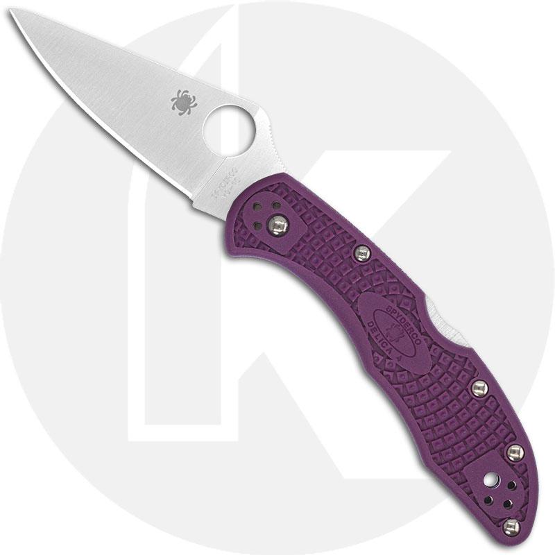 Spyderco Knives Spyderco Delica 4 Lightweight, Purple, SP-C11FPPR