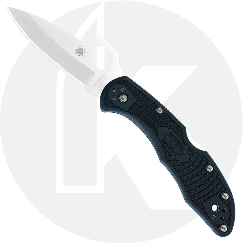 Spyderco Knives Spyderco Delica 4 Wave Knife, SP-C11PGYW