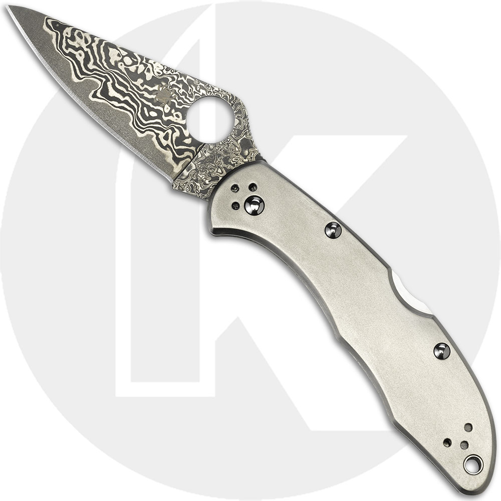 Spyderco Delica4 Titanium Damascus, SP-C11TIPD