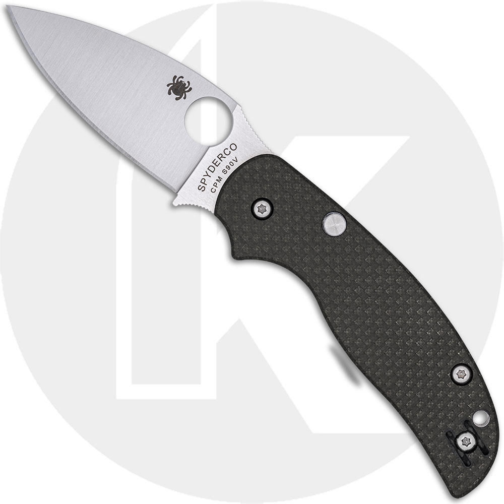 Spyderco Sage 6 C123CFBCLS90VP Knife - Sprint Run - CPM S90V Leaf - Carbon Fiber Handle