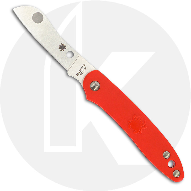 Spyderco Roadie Knife, Orange FRN, SP-C189POR