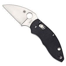 Spyderco C219GP Q Ball Knife - VG10 Wharncliffe - Black G10 - Ball Bearing Lock - Discontinued Item - Serial Numbered - BNIB