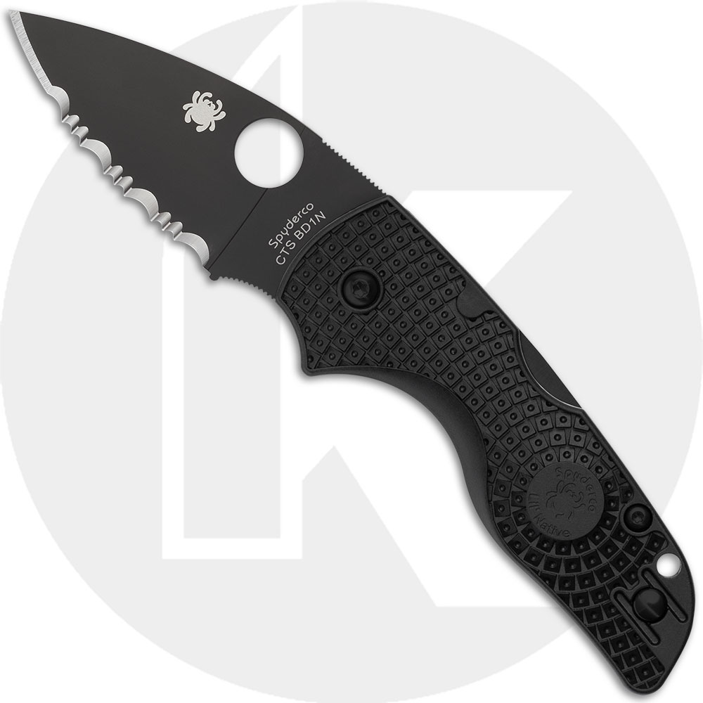 Spyderco Lil Native Lightweight C230SBBK Knife - DLC