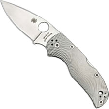 Spyderco Native5 Knife, Fluted Titanium, SP-C41TIFP5