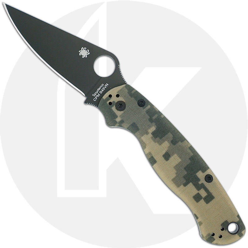 Spyderco Para Military 2 Knife, Camo, SP-C81GPCMOBK2