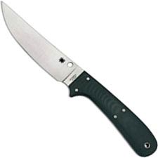 Spyderco Southfork Knife - FB30GP - CPM S90V Trailing Point - Polished Green G10 - Boltaron Sheath - Discontinued Item - Serial