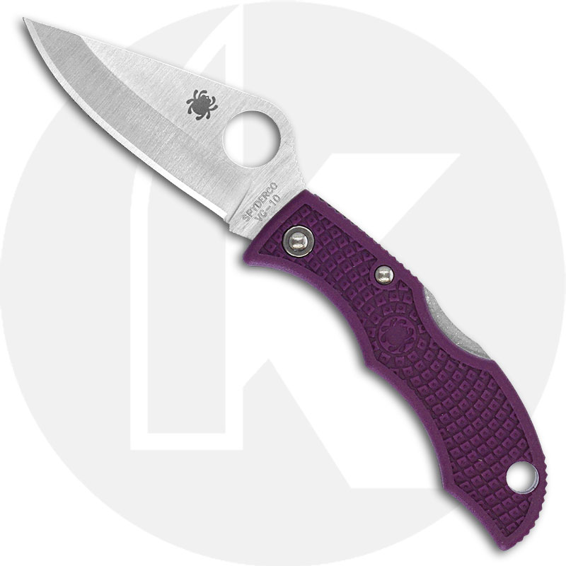 Spyderco Knives Spyderco Ladybug 3 Knife, Purple, SP-LPRP3