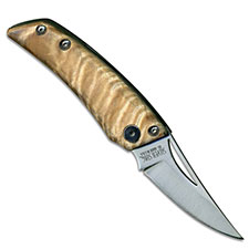 Silver Stag Pup Knife, Maple Wood Handle, SS-WFLLP20