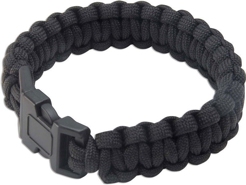 black paracord bracelet