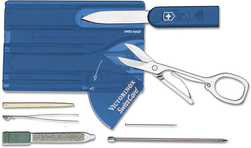 Victorinox Swisscard Translucent Sapphire Vn 53928