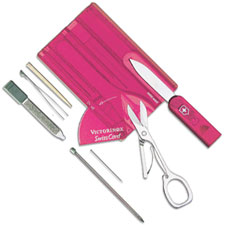 Victorinox SwissCard, Translucent Pink, VN-53930