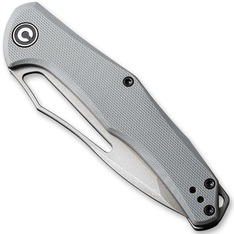 CIVIVI Fracture Knife C2008B - Gray Stonewash Tanto - Gray G10 - Slip