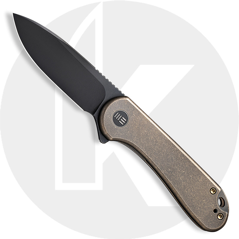 WE Knives Elementum Black Stonewashed 20CV Titanium Frame Lock Flipper  Folding Knife For Sale