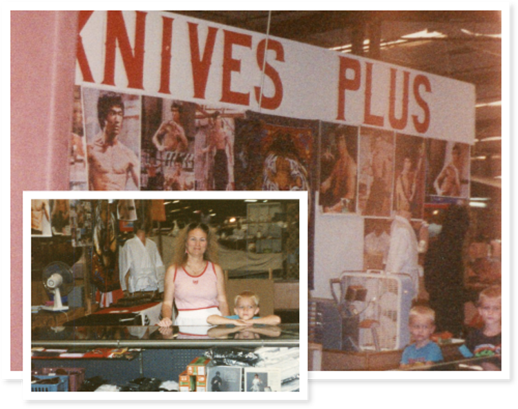 Joanne Toler and Matthew Toler Running Knives Plus Booth