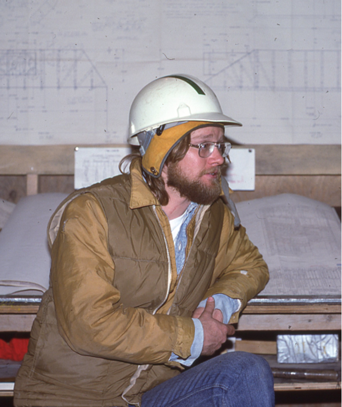 Troney Toler in a hard hat