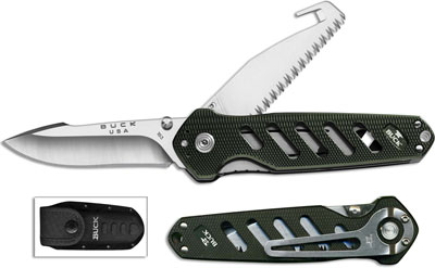 Buck Alpha Crosslock Knife, Shadow Green, BU-183GRS