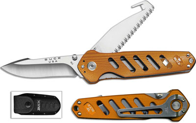 Buck Alpha Crosslock Knife, Orange, BU-183ORS1