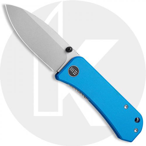 WE Knife Company Banter 2004A - Ben Petersen EDC - Stonewash S35VN Spear Point - Blue G10 - Liner Lock Folder