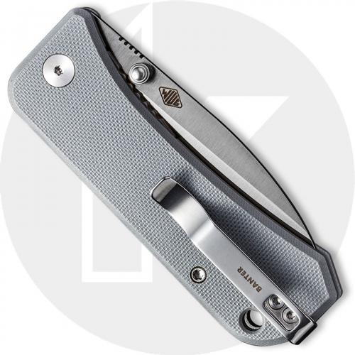 WE Knife Company Banter 2004E - Ben Petersen EDC - Satin S35VN Spear Point - Gray G10 - Liner Lock Folder