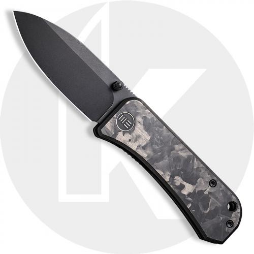 WE Knife Company Banter 2004H - Ben Petersen EDC - Black Stonewash S35VN Spear Point - Marble CF - Liner Lock Folder