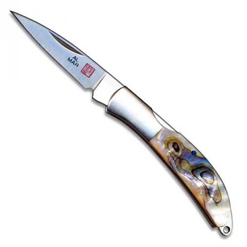 Al Mar Knives: Al Mar Osprey Knife, Abalone Handle, AL-1001AB